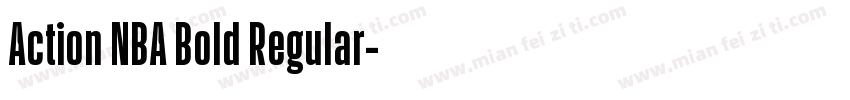 Action NBA Bold Regular字体转换